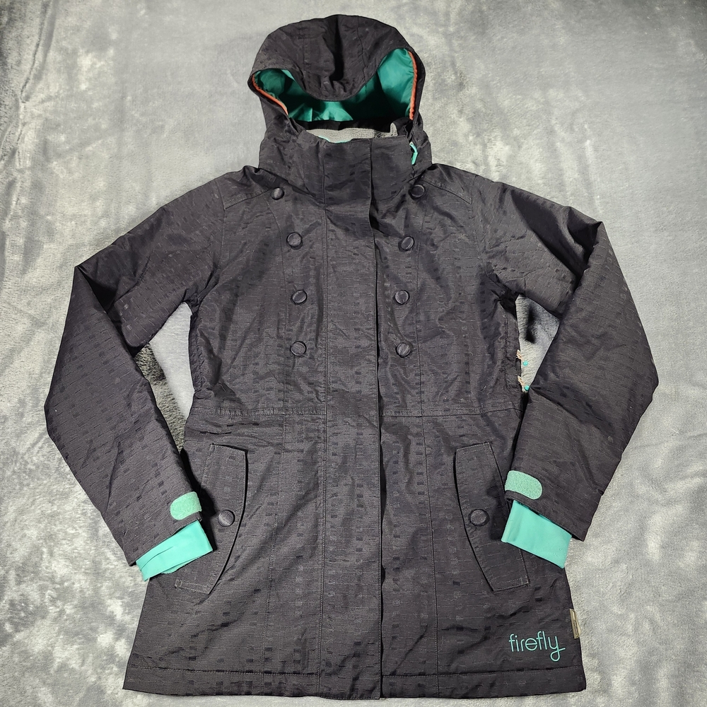 Firefly Women's Black and Teal Ski Jacket